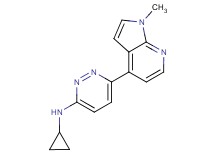 N-cyclopropyl-6-(1-methyl-1H-pyrrolo[2,3-b]pyridin-4-yl)pyridazin-3-amine