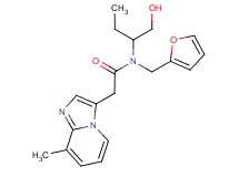 N-(2-furylmethyl)-N-[1-(hydroxymethyl)propyl]-2-(8-methylimidazo[1,2-a]pyridin-3-yl)acetamide