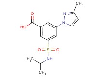 3-[(isopropylamino)sulfonyl]-5-(3-methyl-1H-pyrazol-1-yl)benzoic acid