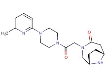 (1S*,6R*)-3-{2-[4-(6-methylpyridin-2-yl)piperazin-1-yl]-2-oxoethyl}-3,9-diazabicyclo[4.2.1]nonan-4-one
