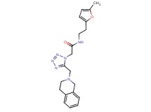 2-[5-(3,4-dihydroisoquinolin-2(1H)-ylmethyl)-1H-tetrazol-1-yl]-N-[2-(5-methyl-2-furyl)ethyl]acetamide