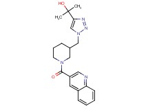 2-(1-{[1-(quinolin-3-ylcarbonyl)piperidin-3-yl]methyl}-1H-1,2,3-triazol-4-yl)propan-2-ol