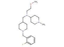 N-{[1-(2-fluorobenzyl)-4-piperidinyl]methyl}-N-(2-methoxyethyl)-1-methyl-4-piperidinamine