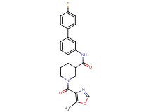 N-(4'-fluoro-3-biphenylyl)-1-[(5-methyl-1,3-oxazol-4-yl)carbonyl]-3-piperidinecarboxamide