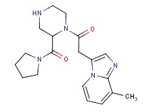 8-methyl-3-{2-oxo-2-[2-(1-pyrrolidinylcarbonyl)-1-piperazinyl]ethyl}imidazo[1,2-a]pyridine
