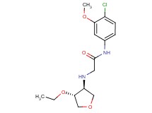 N-(4-chloro-3-methoxyphenyl)-2-{[(3S*,4R*)-4-ethoxytetrahydrofuran-3-yl]amino}acetamide