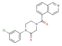 1-(3-chlorophenyl)-4-(5-isoquinolinylcarbonyl)-2-piperazinone
