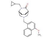 (1S*,5R*)-6-(cyclopropylmethyl)-3-[(4-methoxy-1-naphthyl)methyl]-3,6-diazabicyclo[3.2.2]nonan-7-one