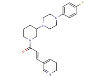 1-(4-fluorophenyl)-4-{1-[(2E)-3-(3-pyridinyl)-2-propenoyl]-3-piperidinyl}piperazine