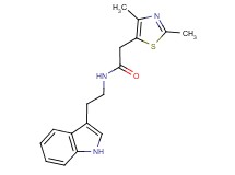 2-(2,4-dimethyl-1,3-thiazol-5-yl)-N-[2-(1H-indol-3-yl)ethyl]acetamide trifluoroacetate