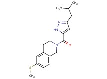 2-[(3-isobutyl-1H-pyrazol-5-yl)carbonyl]-6-(methylthio)-1,2,3,4-tetrahydroisoquinoline