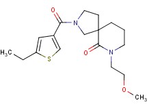 2-[(5-ethyl-3-thienyl)carbonyl]-7-(2-methoxyethyl)-2,7-diazaspiro[4.5]decan-6-one