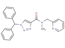 1-(diphenylmethyl)-N-methyl-N-(2-pyridinylmethyl)-1H-1,2,3-triazole-4-carboxamide
