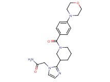 2-(2-{1-[4-(4-morpholinyl)benzoyl]-3-piperidinyl}-1H-imidazol-1-yl)acetamide