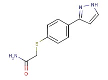 2-{[4-(1H-pyrazol-3-yl)phenyl]thio}acetamide