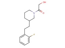 2-{3-[2-(2-fluorophenyl)ethyl]-1-piperidinyl}-2-oxoethanol