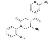 4-(2-aminoisonicotinoyl)-5-methyl-1-(2-methylphenyl)-2-piperazinone