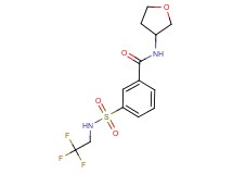 N-(tetrahydrofuran-3-yl)-3-{[(2,2,2-trifluoroethyl)amino]sulfonyl}benzamide