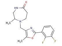 1-{[2-(2,3-difluorophenyl)-5-methyl-1,3-oxazol-4-yl]methyl}-2-methyl-1,4-diazepan-5-one
