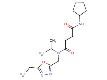 N'-cyclopentyl-N-[(5-ethyl-1,3,4-oxadiazol-2-yl)methyl]-N-isopropylsuccinamide