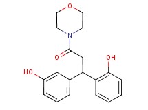 2-[1-(3-hydroxyphenyl)-3-(4-morpholinyl)-3-oxopropyl]phenol