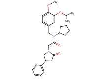 N-cyclopentyl-N-(3-isopropoxy-4-methoxybenzyl)-2-(2-oxo-4-phenyl-1-pyrrolidinyl)acetamide