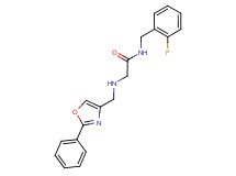 N-(2-fluorobenzyl)-2-{[(2-phenyl-1,3-oxazol-4-yl)methyl]amino}acetamide