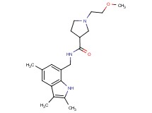 1-(2-methoxyethyl)-N-[(2,3,5-trimethyl-1H-indol-7-yl)methyl]pyrrolidine-3-carboxamide