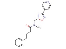N-methyl-4-phenyl-N-{[3-(4-pyridinyl)-1,2,4-oxadiazol-5-yl]methyl}butanamide