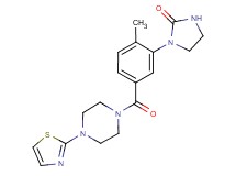 1-(2-methyl-5-{[4-(1,3-thiazol-2-yl)-1-piperazinyl]carbonyl}phenyl)-2-imidazolidinone