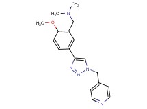 1-{2-methoxy-5-[1-(pyridin-4-ylmethyl)-1H-1,2,3-triazol-4-yl]phenyl}-N,N-dimethylmethanamine