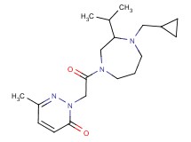 2-{2-[4-(cyclopropylmethyl)-3-isopropyl-1,4-diazepan-1-yl]-2-oxoethyl}-6-methylpyridazin-3(2H)-one