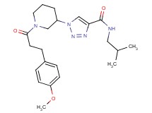 N-isobutyl-1-{1-[3-(4-methoxyphenyl)propanoyl]-3-piperidinyl}-1H-1,2,3-triazole-4-carboxamide