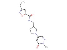 3-ethyl-N-{[1-(1-methyl-6-oxo-1,6-dihydropyridazin-4-yl)pyrrolidin-3-yl]methyl}isoxazole-5-carboxamide