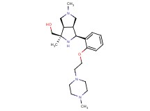 ((1R*,3S*,3aS*,6aR*)-1,5-dimethyl-3-{2-[2-(4-methylpiperazin-1-yl)ethoxy]phenyl}octahydropyrrolo[3,4-c]pyrrol-1-yl)methanol