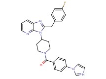 2-(4-fluorobenzyl)-3-{1-[4-(1H-imidazol-1-yl)benzoyl]-4-piperidinyl}-3H-imidazo[4,5-b]pyridine
