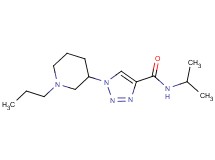 N-isopropyl-1-(1-propyl-3-piperidinyl)-1H-1,2,3-triazole-4-carboxamide