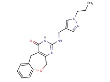 2-{[(1-propyl-1H-pyrazol-4-yl)methyl]amino}-5,11-dihydro[1]benzoxepino[3,4-d]pyrimidin-4(3H)-one