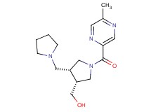 [(3R*,4R*)-1-[(5-methylpyrazin-2-yl)carbonyl]-4-(pyrrolidin-1-ylmethyl)pyrrolidin-3-yl]methanol