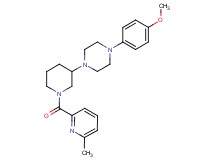 1-(4-methoxyphenyl)-4-{1-[(6-methyl-2-pyridinyl)carbonyl]-3-piperidinyl}piperazine