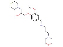 1-[2-methoxy-4-({[3-(4-morpholinyl)propyl]amino}methyl)phenoxy]-3-(4-thiomorpholinyl)-2-propanol