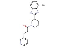4-methyl-2-{1-[3-(3-pyridinyl)propanoyl]-3-piperidinyl}-1H-benzimidazole