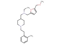 N-{[5-(methoxymethyl)-2-furyl]methyl}-N-({1-[2-(2-methylphenyl)ethyl]-4-piperidinyl}methyl)ethanamine