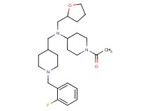 1-acetyl-N-{[1-(2-fluorobenzyl)-4-piperidinyl]methyl}-N-(tetrahydro-2-furanylmethyl)-4-piperidinamine