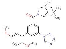 6-{[2',5'-dimethoxy-5-(1H-tetrazol-1-yl)-3-biphenylyl]carbonyl}-1,3,3-trimethyl-6-azabicyclo[3.2.1]octane