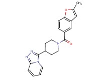 3-{1-[(2-methyl-1-benzofuran-5-yl)carbonyl]-4-piperidinyl}[1,2,4]triazolo[4,3-a]pyridine