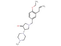 (3S*,4S*)-1-(3-allyl-4-ethoxybenzyl)-4-(4-methylpiperazin-1-yl)pyrrolidin-3-ol