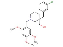 [3-(3-chlorobenzyl)-1-(2,4,5-trimethoxybenzyl)-3-piperidinyl]methanol