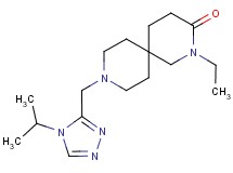 2-ethyl-9-[(4-isopropyl-4H-1,2,4-triazol-3-yl)methyl]-2,9-diazaspiro[5.5]undecan-3-one