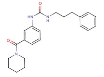N-(3-phenylpropyl)-N'-[3-(piperidin-1-ylcarbonyl)phenyl]urea